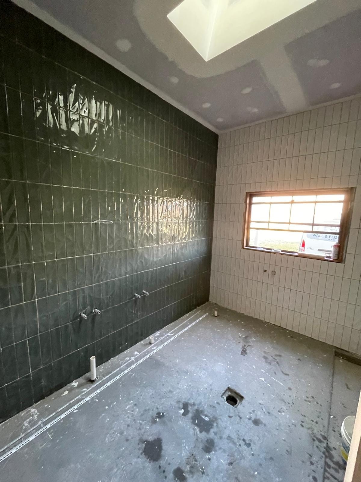 Shower Wall & Linear Drain, undefined